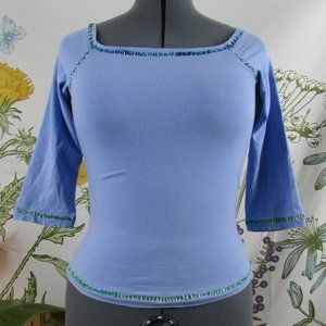 3/$10 Copper Key Light Blue Top